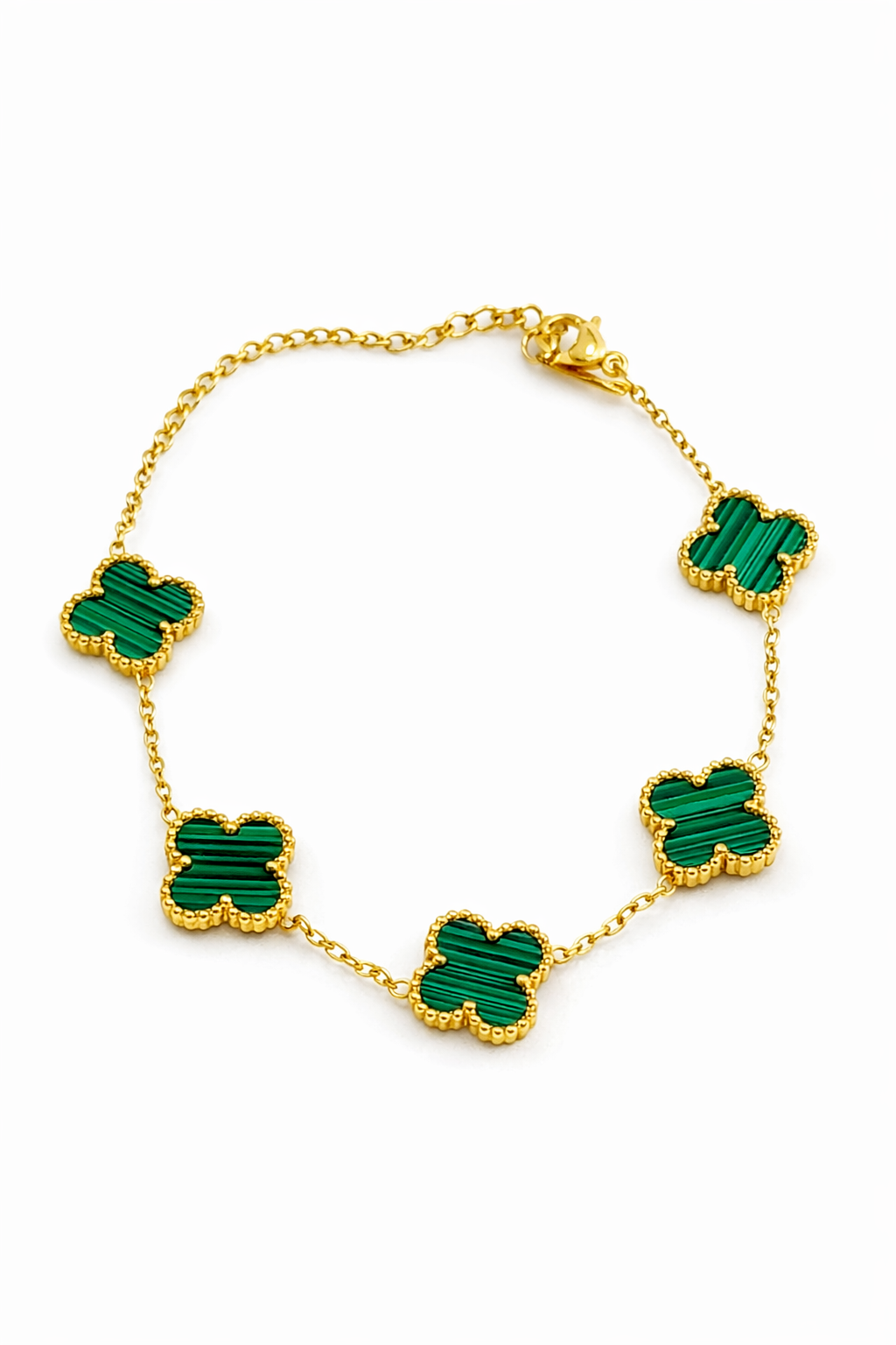 Emerald Clover Bracelet
